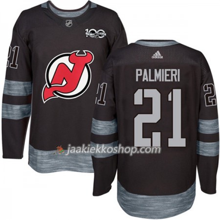 Miehille NHL New Jersey Devils Pelipaita Kyle Palmieri 21 1917-2017 100th Anniversary Adidas Musta Authentic